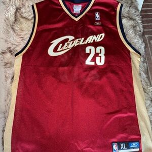 LeBron James Reebok XL NBA Jersey - Maroon & Gold